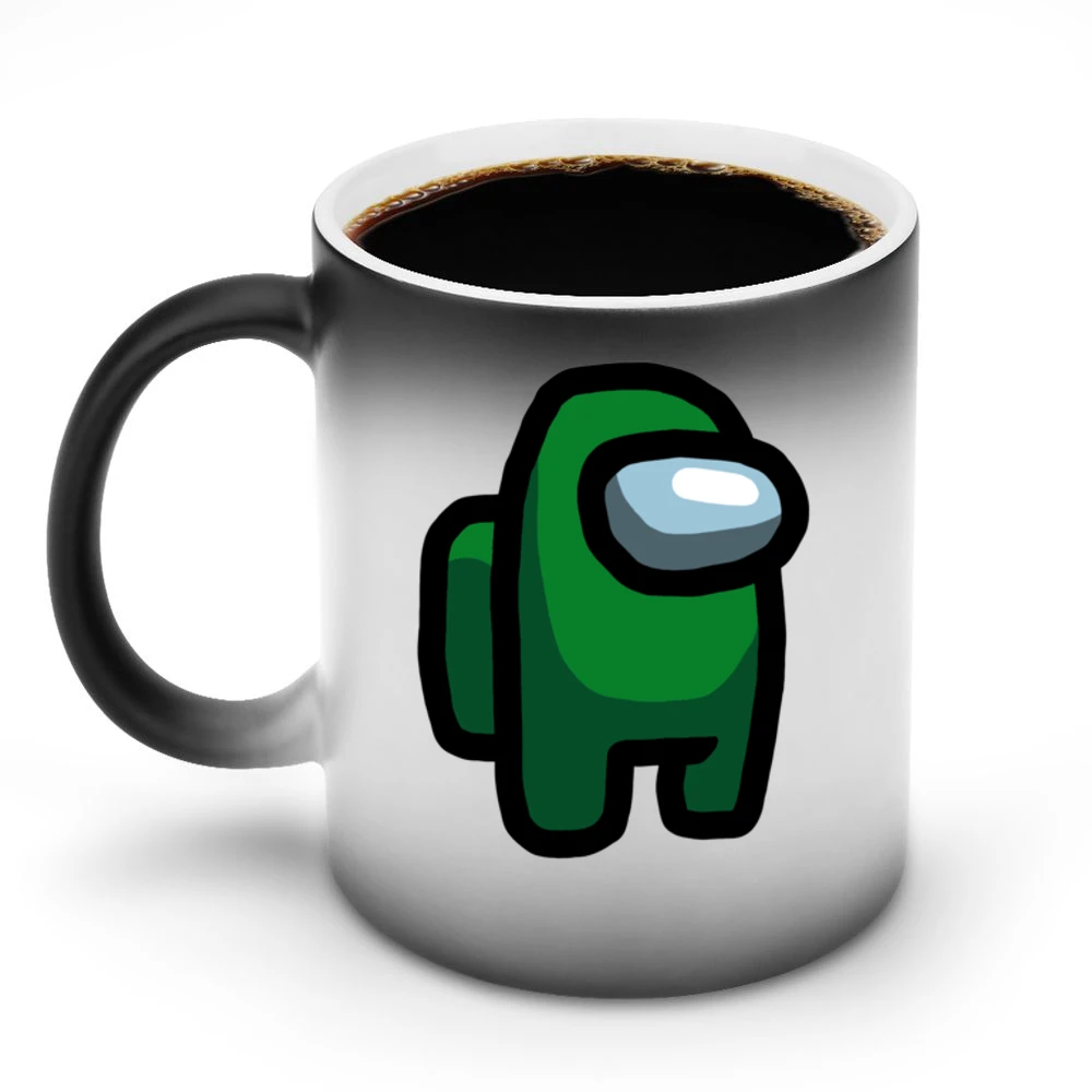 Among Us Green Character Fun Video Game Fan Discoloration Mug