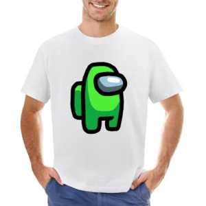 Among Us Lime Green Character Fun Video Game Fan Asian Size Men T-Shirt