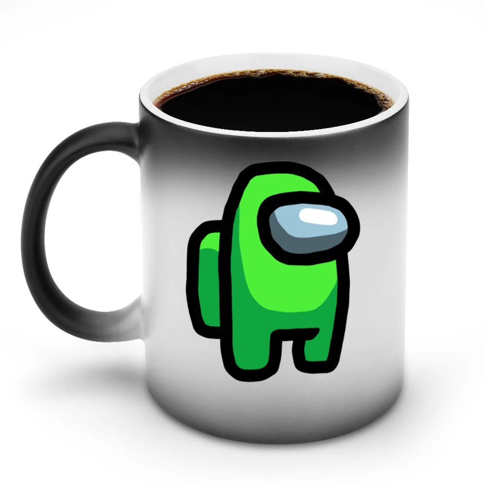 Among Us Lime Green Character Fun Video Game Fan Discoloration Mug