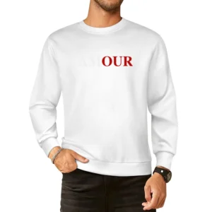 Amour Fun Our Love French Popular Celebrity Graphic European Size Pullover Sweater