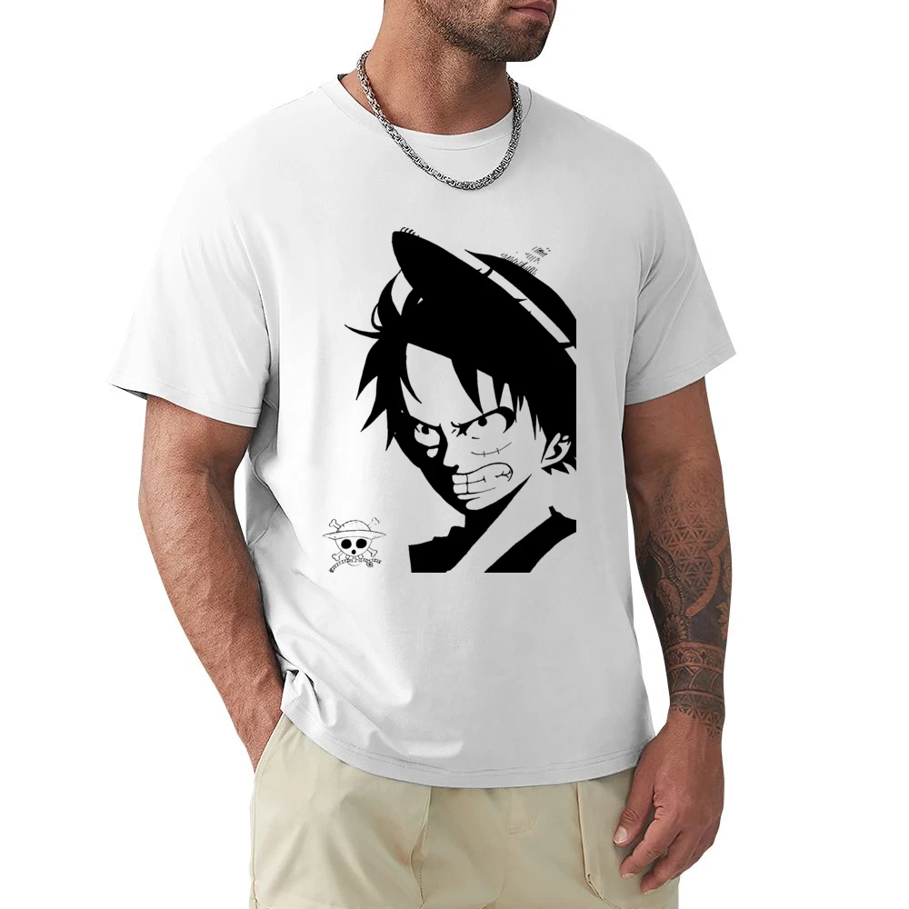 Angry Monkey D Lufffy One Piece straw hat pirates Premium Men T-shirt