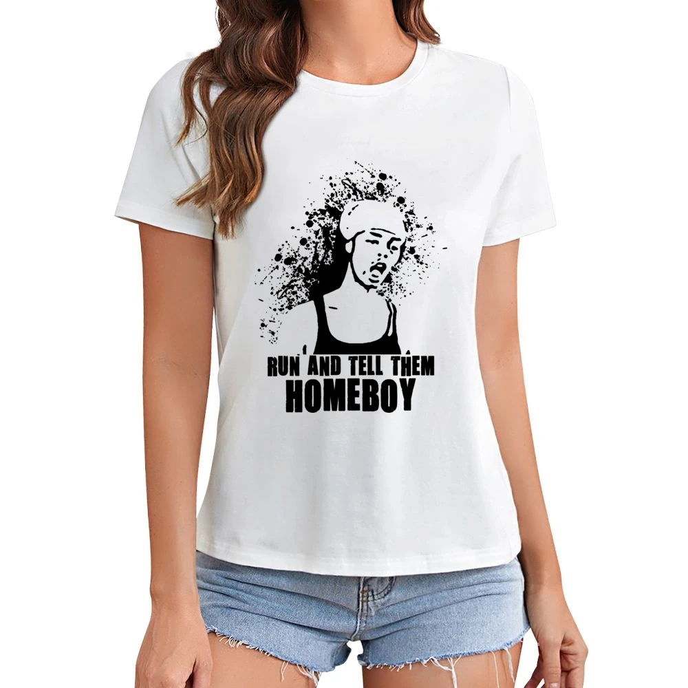 Antoine Dodson Run And Tell Them Homeboy Asian Size Women Ladies T-shirt