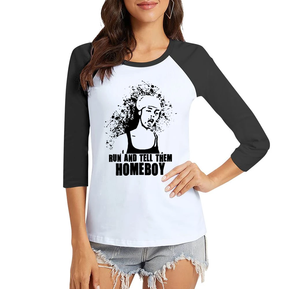 Antoine Dodson Run And Tell Them Homeboy Women Ladies 3-4 Sleeve T-Shirt