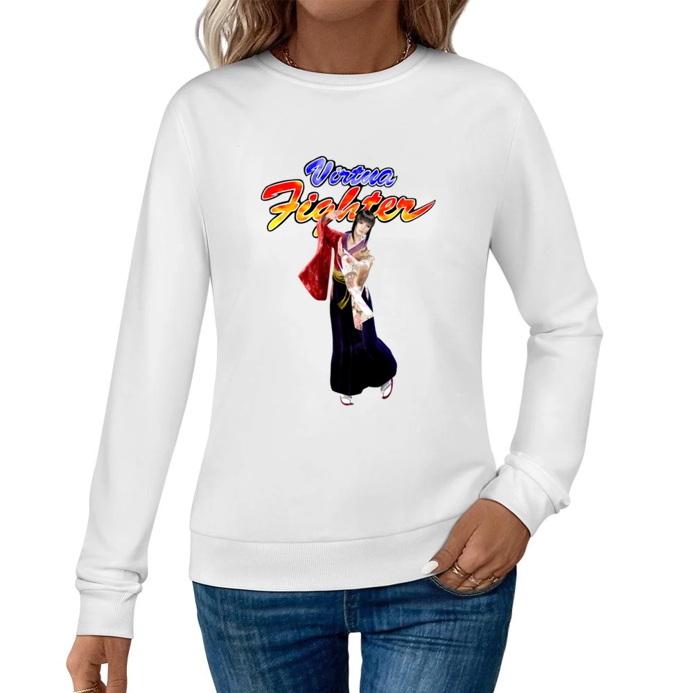 Aoi Umenokoji Virtua Fighter Arcade Fighting Retro Video Game Characte Women Pullover Sweatshirt