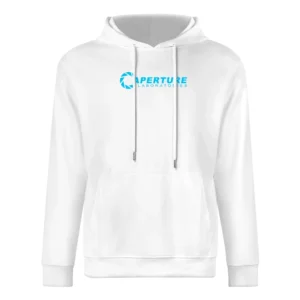 Aperture Laboratories Portal 2 Valve Video Game Nerdy Logo European Size Men Hoodie