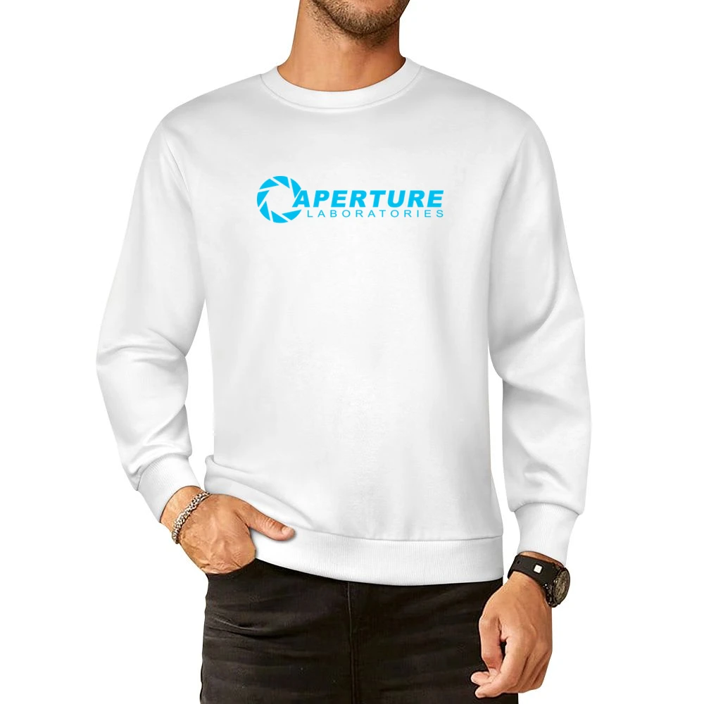 Aperture Laboratories Portal 2 Valve Video Game Nerdy Logo European Size Pullover Sweater