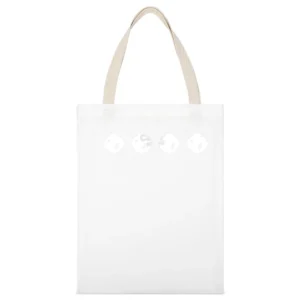 Apple 2 Computer Video Game Retro 80s White Canvas Tote Shopping Bag