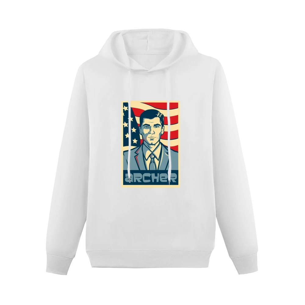 Archer American Hope Style Poster Fun Graphic Men Hoodie Without Pocket