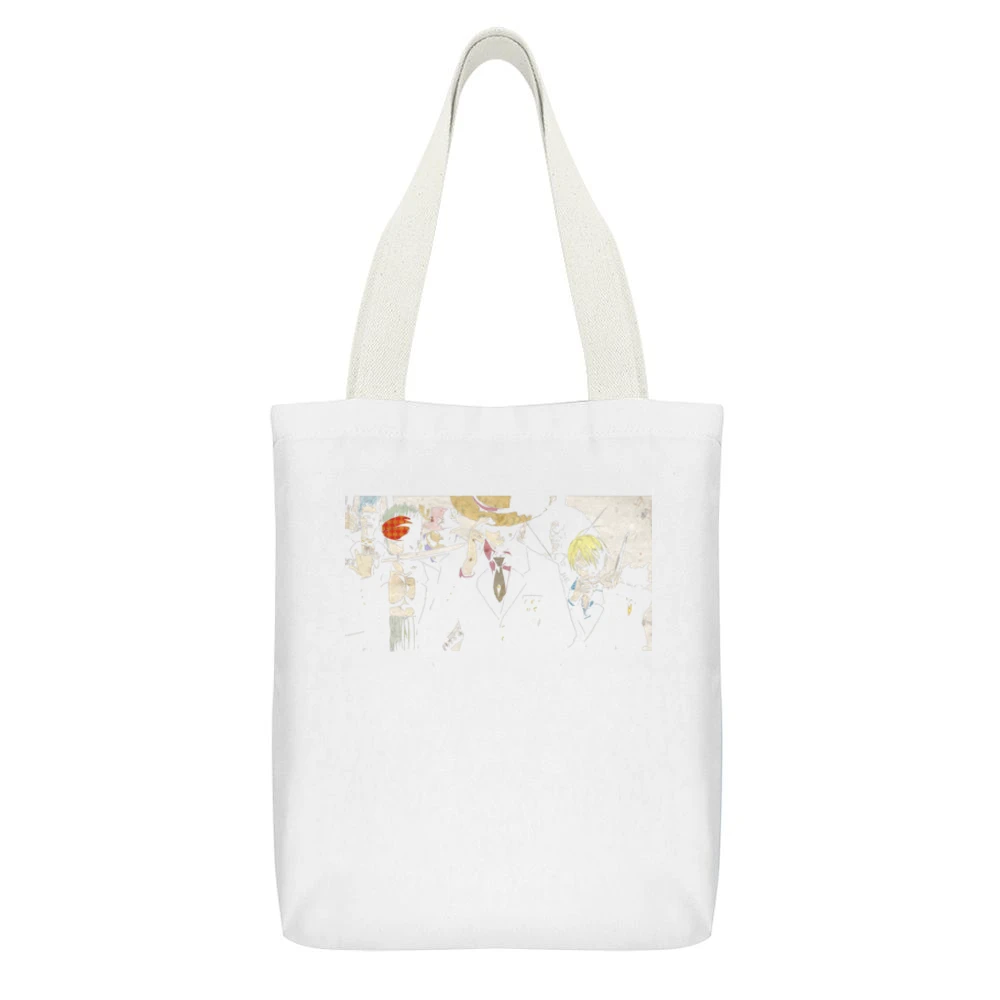 Are they cool - Straw hat pirates member One piece Luffy sanji broke z White Canvas Tote Shopping Bag With Interior Pocket