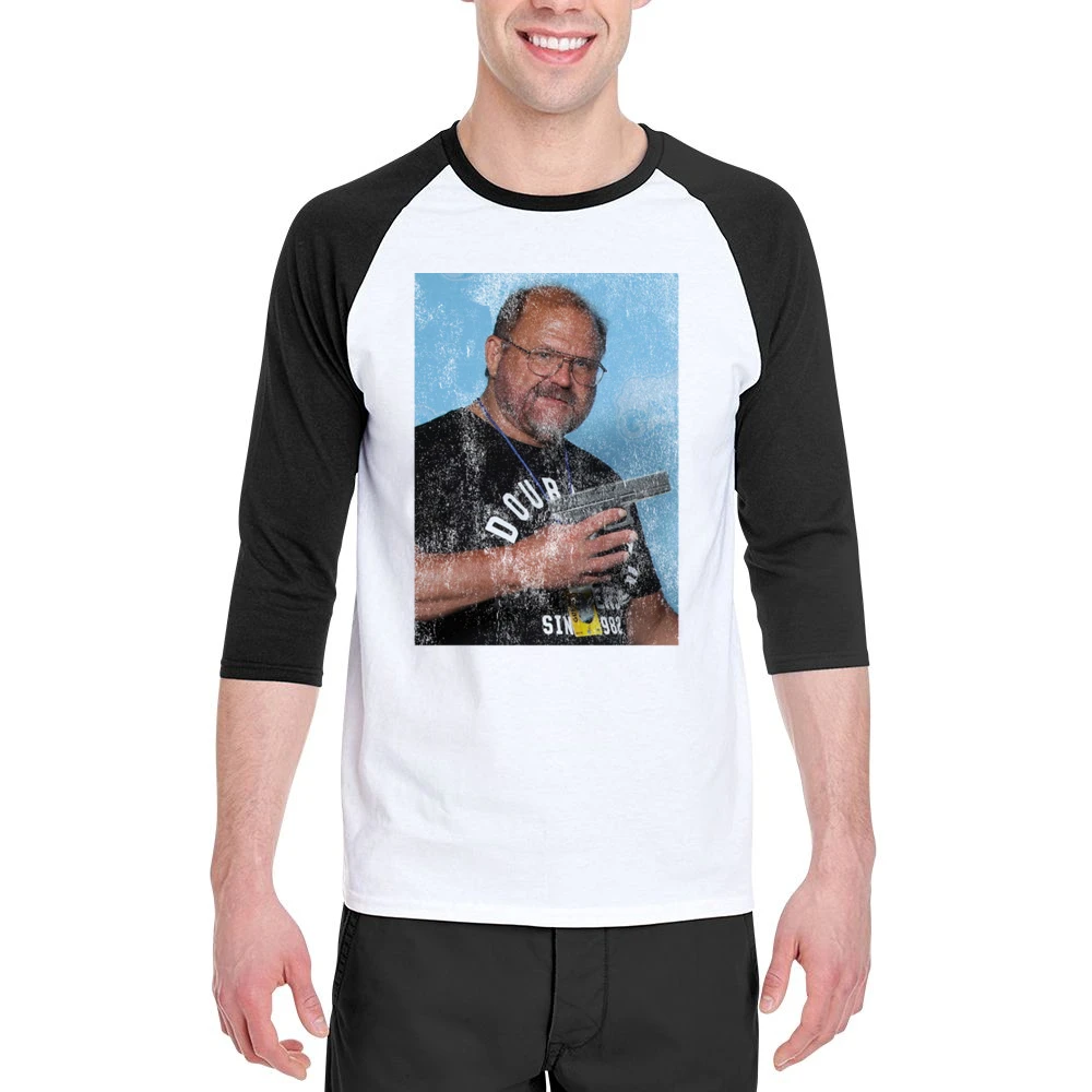 Arn Anderson Glock Wrestling Fan Vintage Style Men 3/4 Sleeve T-Shirt