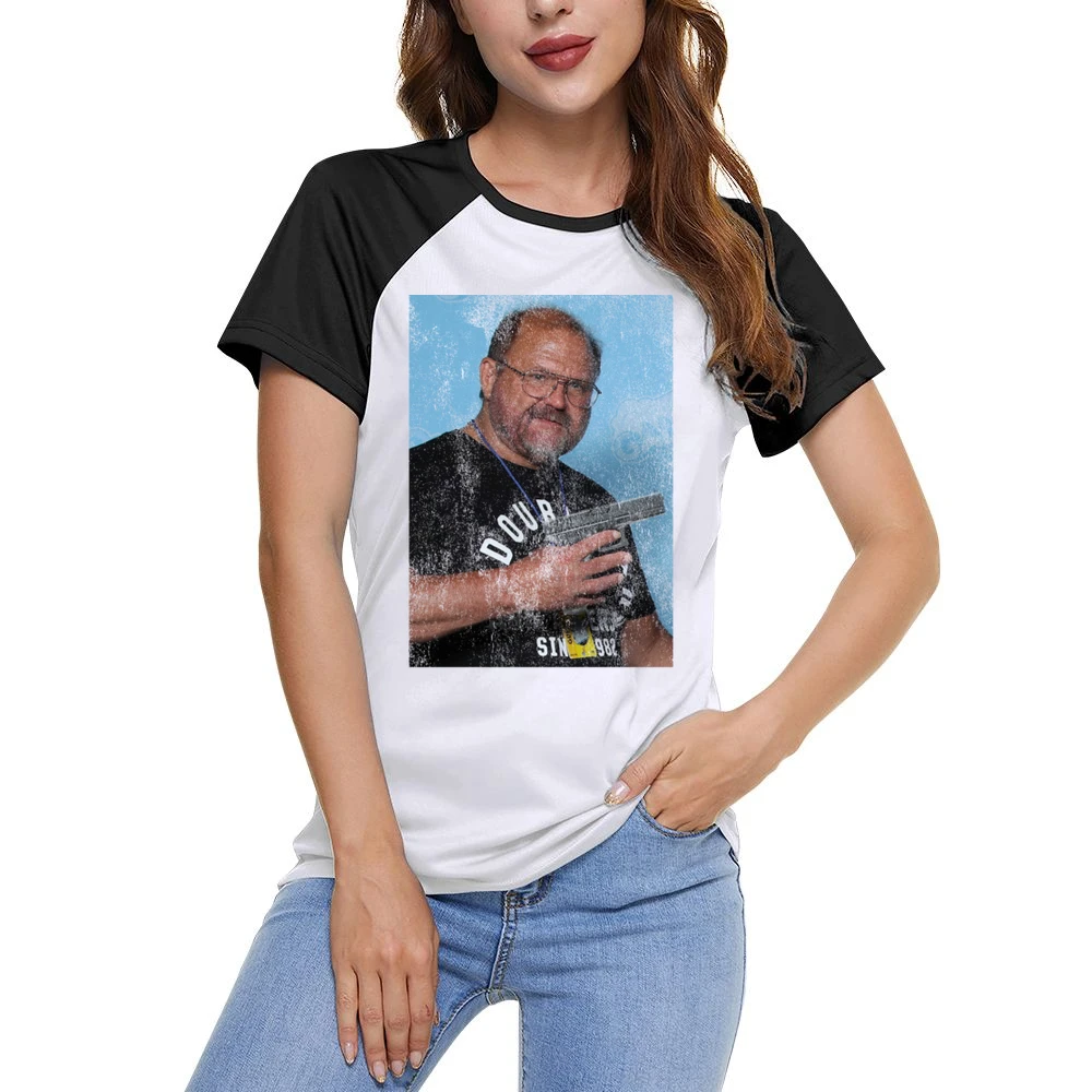Arn Anderson Glock Wrestling Fan Vintage Style Women Ladies Short Sleeve T-Shirt