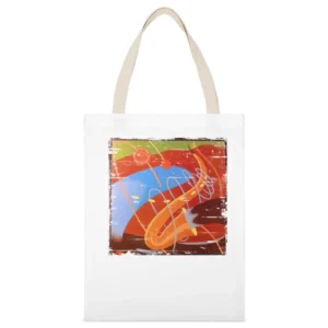Arther Blythe Blythe Spirit Album Cover Distressed Image White Canvas Tote Shopping Bag