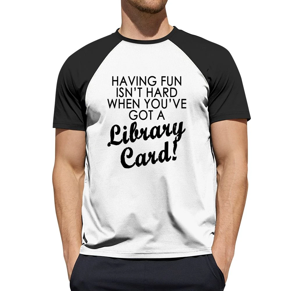 Arthur Library Card Fun Quote Tee Shirt Men Short Sleeve T-Shirt