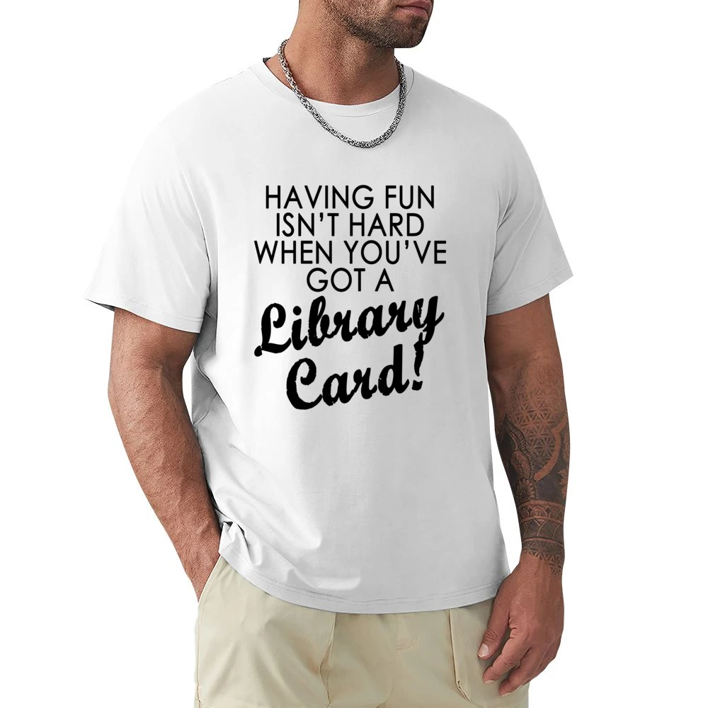 Arthur Library Card Fun Quote Tee Shirt Premium Men T-shirt