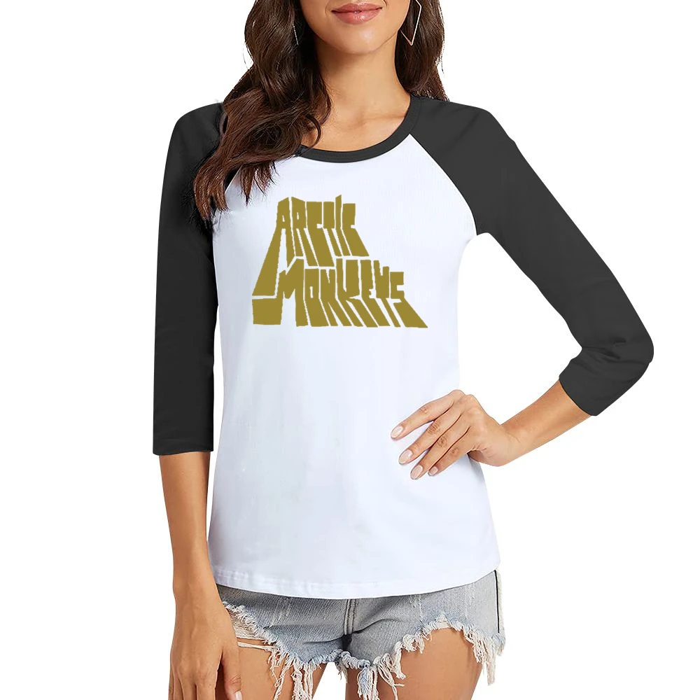 Artic Monkeys a04 Women Ladies 3-4 Sleeve T-Shirt