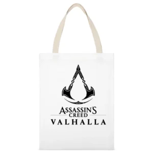 Assassins Creed Valhalla New Video Game Fan White White Canvas Tote Shopping Bag