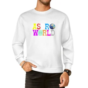 Astroworld Vintage Style Hip Hop Graphic Rap Merch European Size Pullover Sweater
