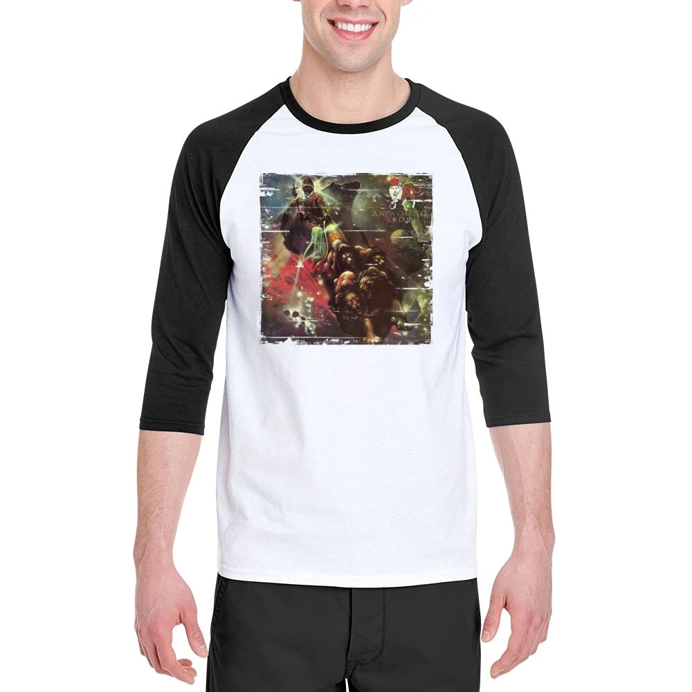 Aswad New Chapter Album Cover Distressed Image Men 3/4 Sleeve T-Shirt