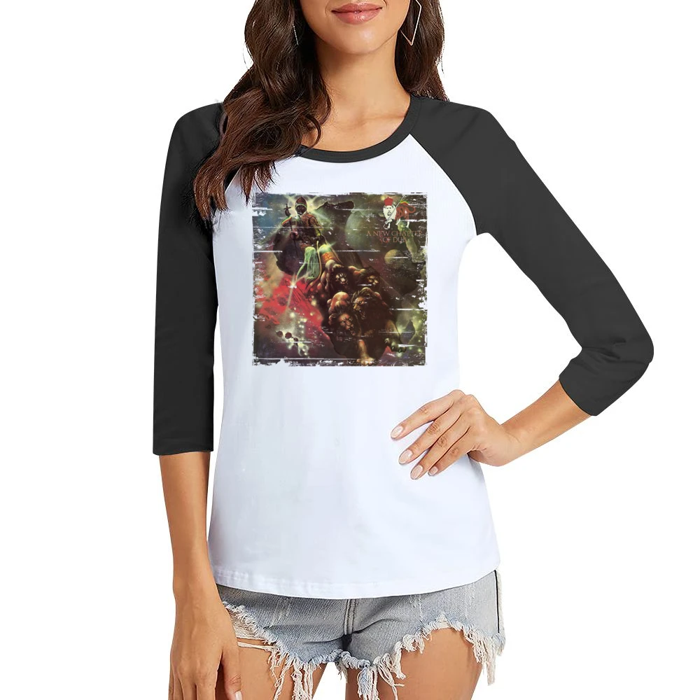 Aswad New Chapter Album Cover Distressed Image Women Ladies 3-4 Sleeve T-Shirt
