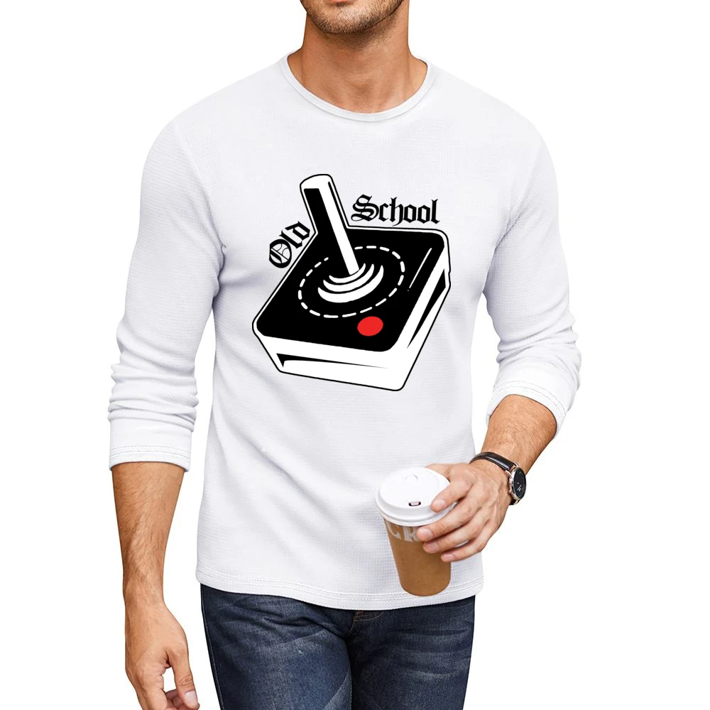 Atari Joystick Retro Men CrewNeck Long Sleeve T-Shirt