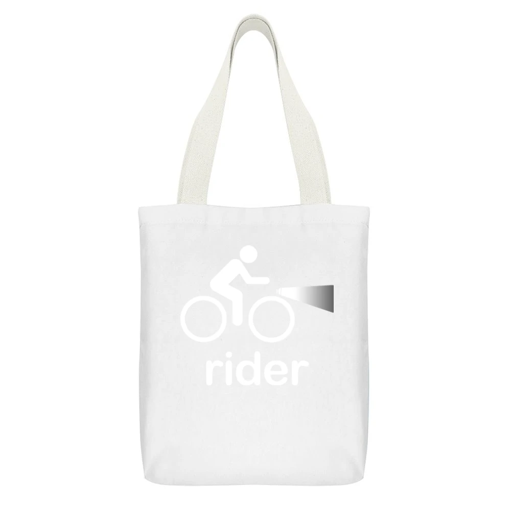 Atari Joystick Retro White Canvas Tote Shopping Bag With Interior Pocket
