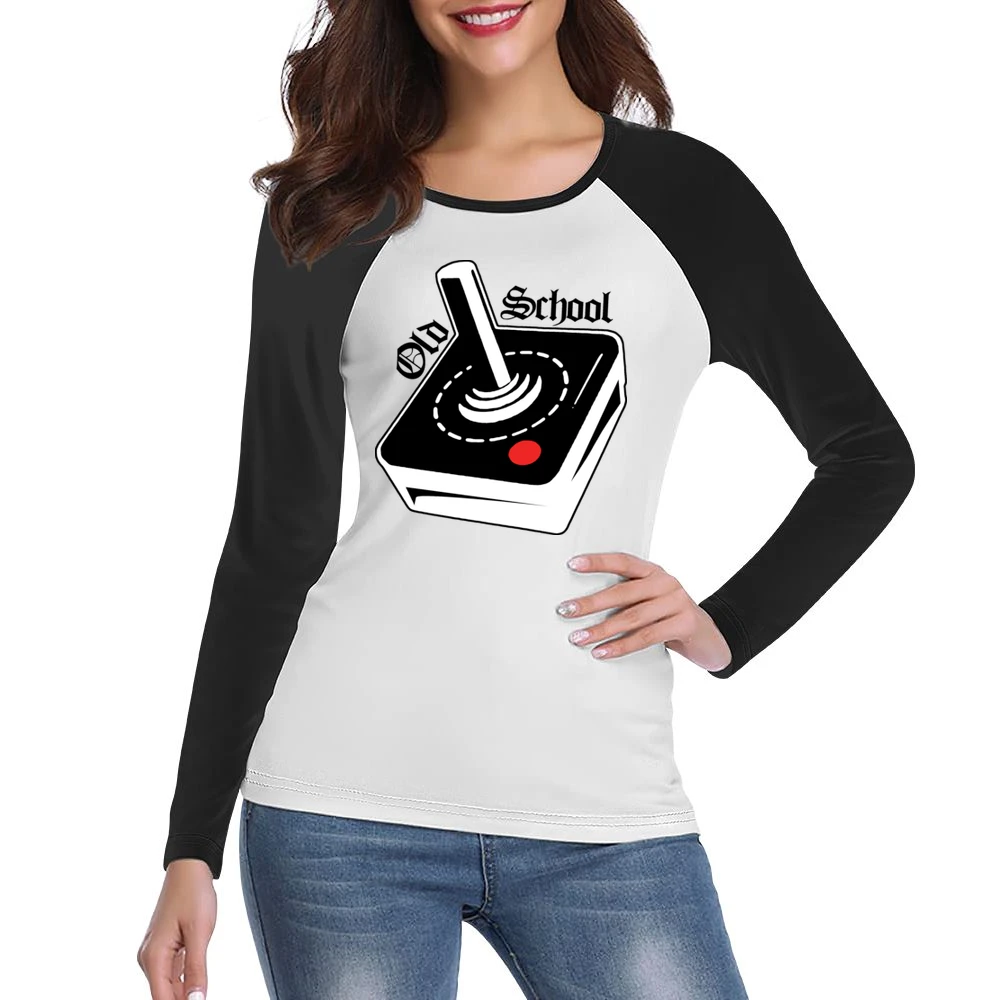 Atari Joystick Retro Women Ladies Long Sleeve T-Shirt