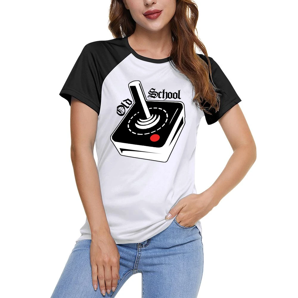 Atari Joystick Retro Women Ladies Short Sleeve T-Shirt