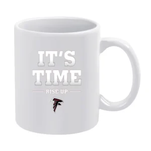 Atlanta Falcons Its Time Rise up Tshirt White Mug