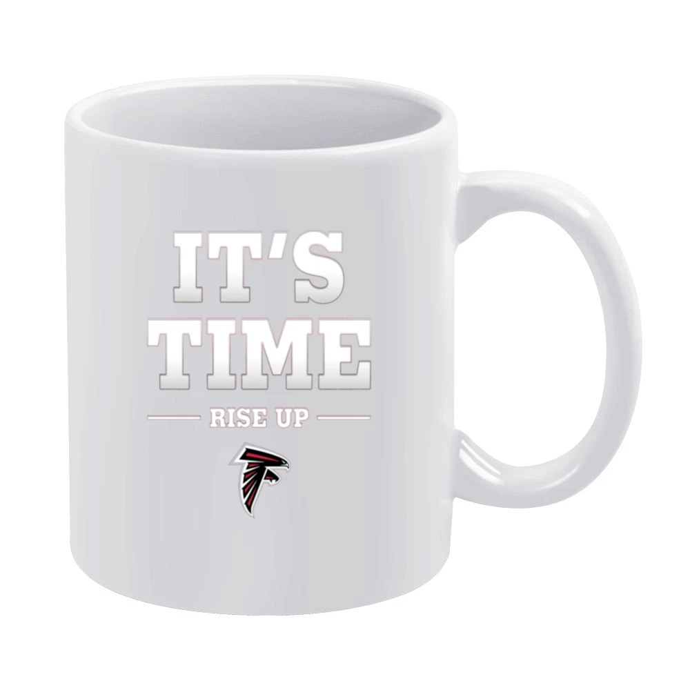 Atlanta Falcons Rise UP its Time Tshirt White Mug