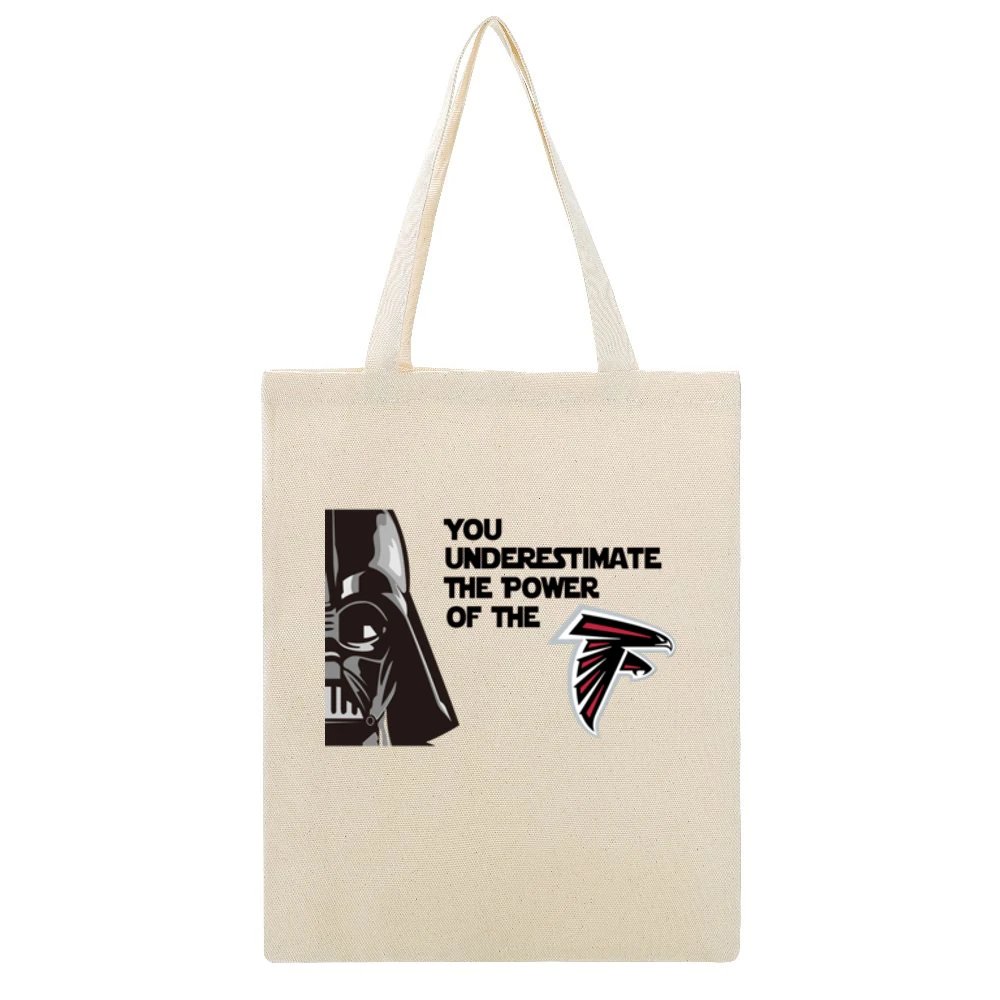 Atlanta Falcons Star Wars Tshirt Beige Canvas Tote Shopping Bag