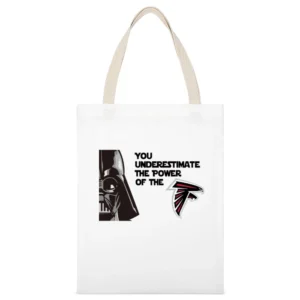 Atlanta Falcons Star Wars Tshirt White Canvas Tote Shopping Bag
