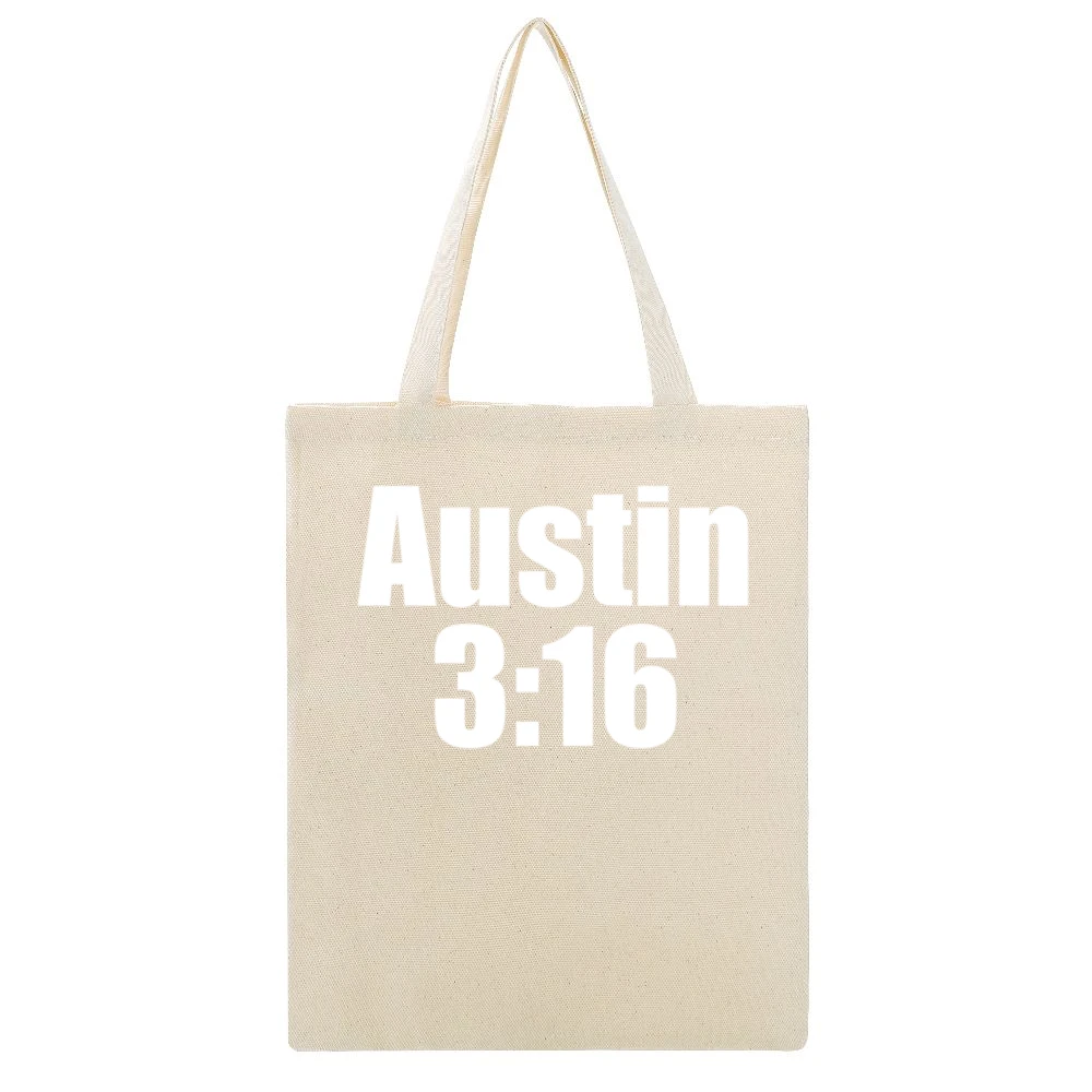Austin Three Sixteen Wrestling Kevin Love Cleveland Basketball Champio Beige Canvas Tote Shopping Bag