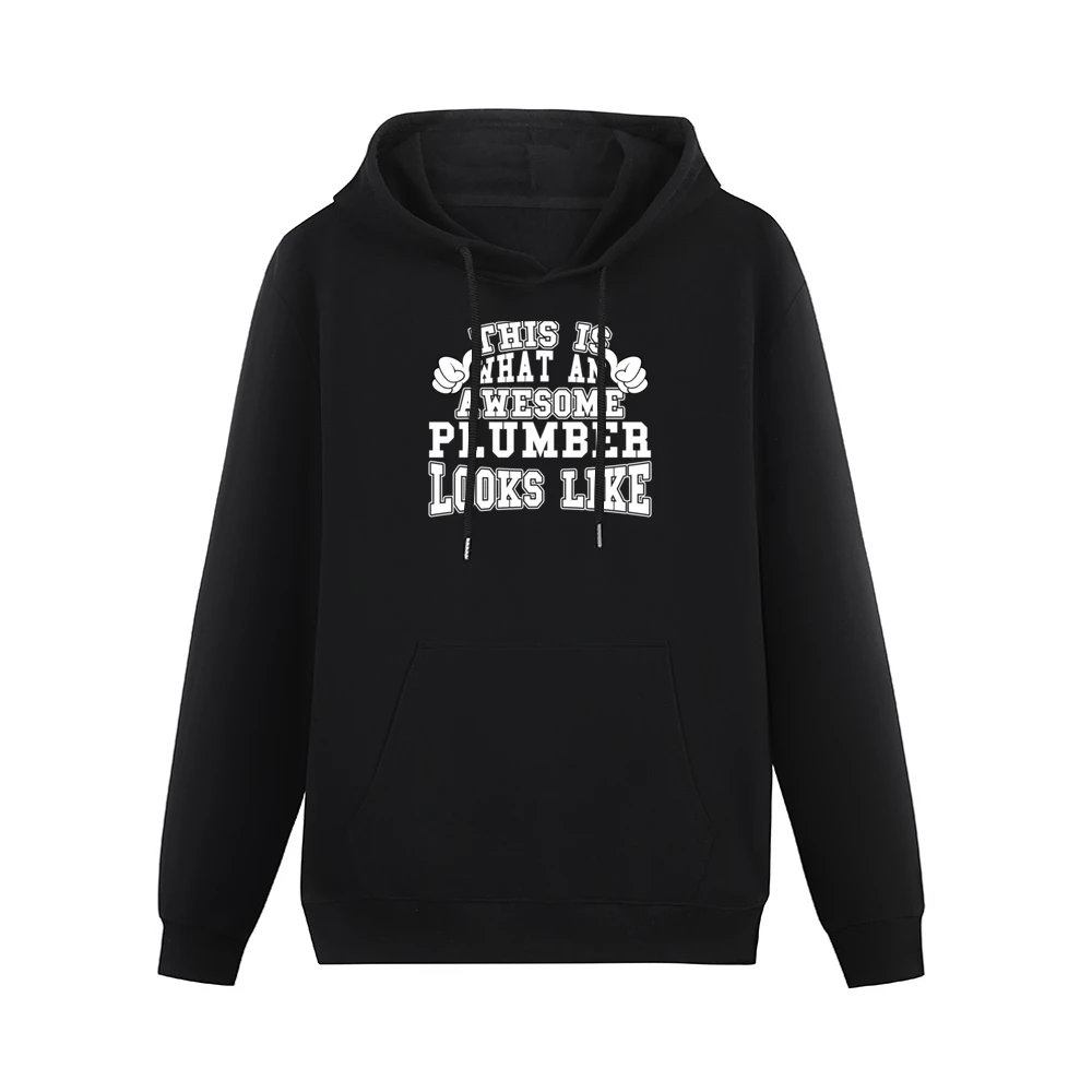 Awesome Plumber Tshirt Construction Humor Men Hoodie With Pocket