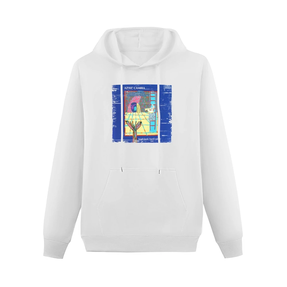 Aztec Camera High Land Hard Rain Album Cover Distressed Image Men Hoodie With Pocket