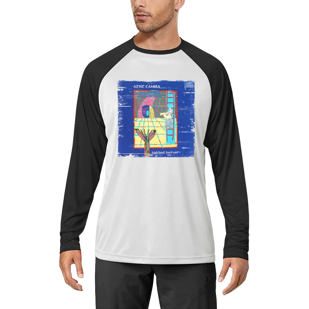 Aztec Camera High Land Hard Rain Album Cover Distressed Image Men Long Sleeve T-Shirt