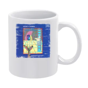 Aztec Camera High Land Hard Rain Album Cover Distressed Image White Mug
