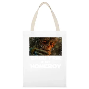 Babu Frik Is My Homeboy Star Wars Rise Of Skywalker Fan White Canvas Tote Shopping Bag