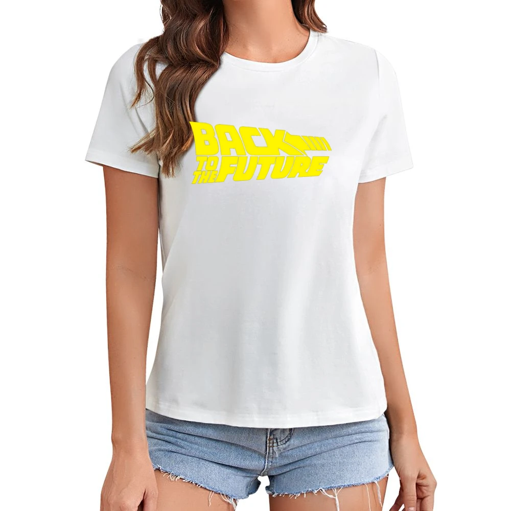 Back To The Future Movie Asian Size Women Ladies T-shirt