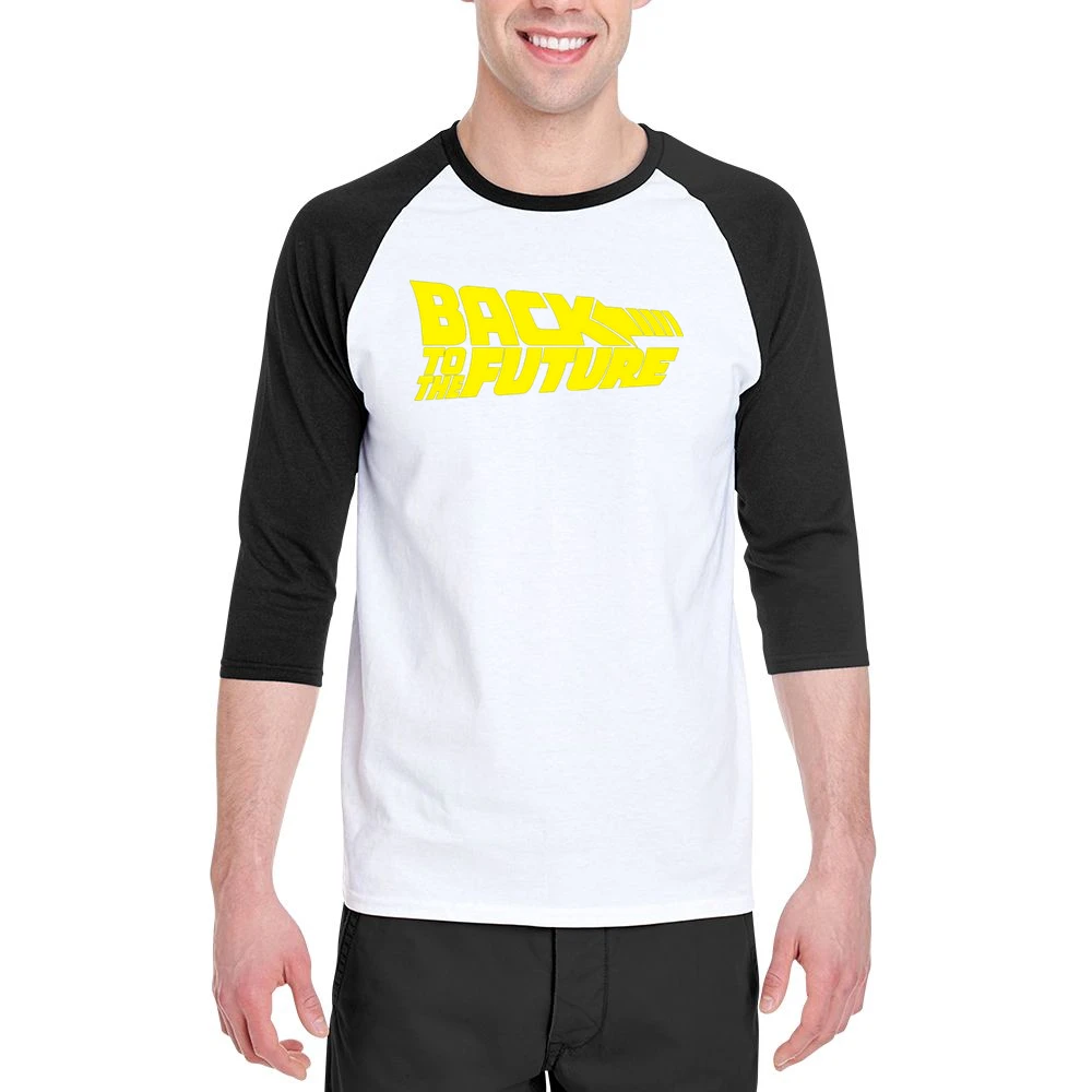 Back To The Future Movie Men 3/4 Sleeve T-Shirt