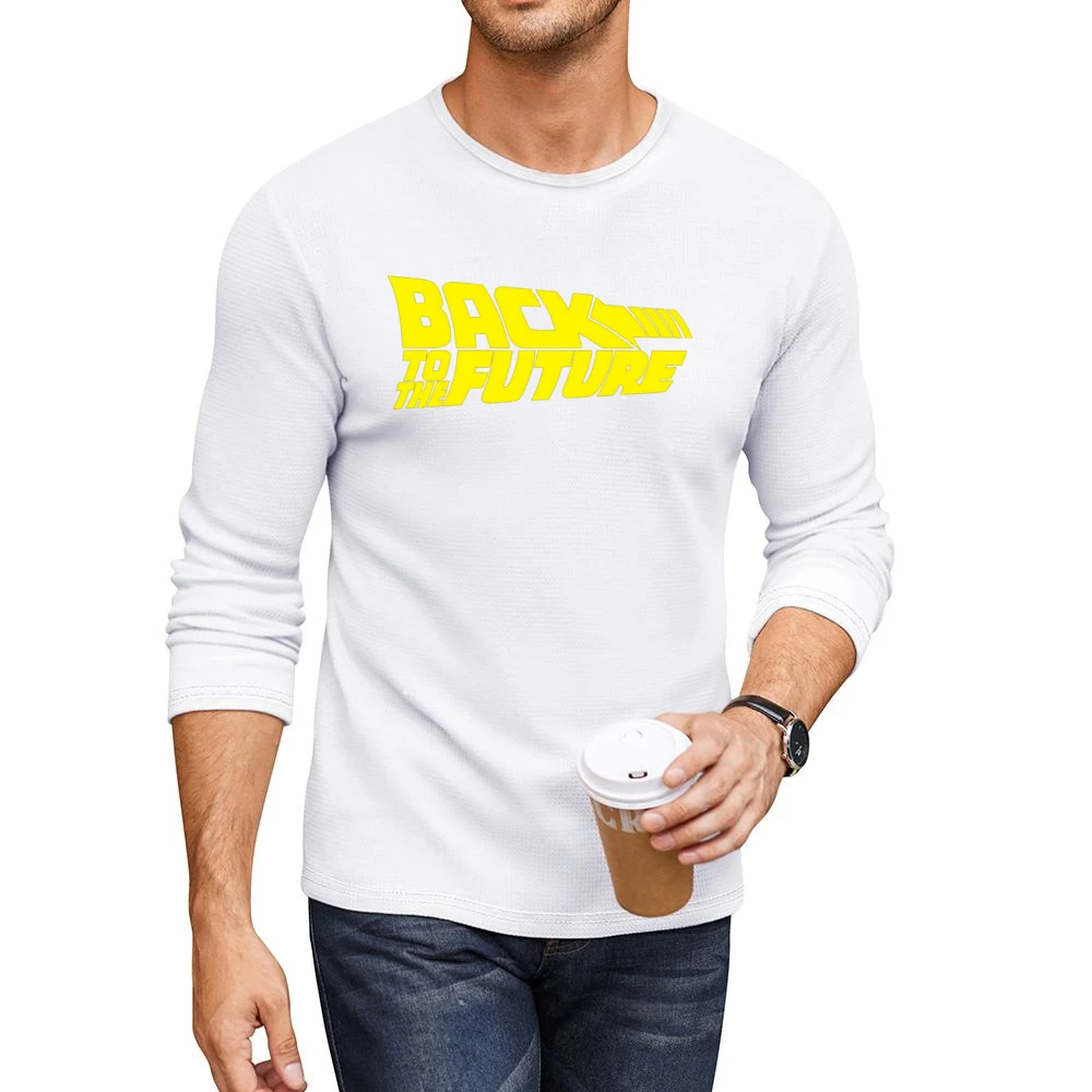 Back To The Future Movie Men CrewNeck Long Sleeve T-Shirt