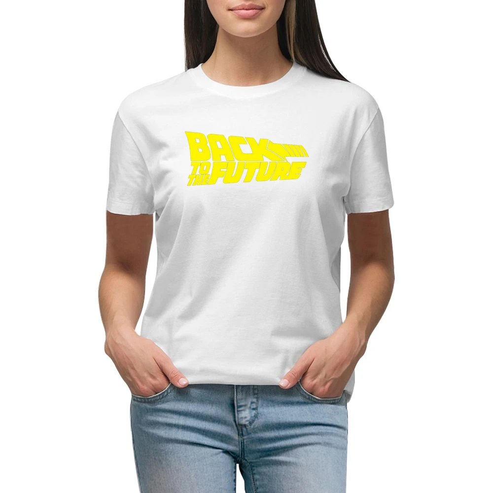 Back To The Future Movie Premium Women Ladies T-shirt