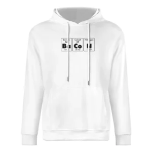 Bacon Elements Funny Periodic Table Geek Nerd Food European Size Men Hoodie