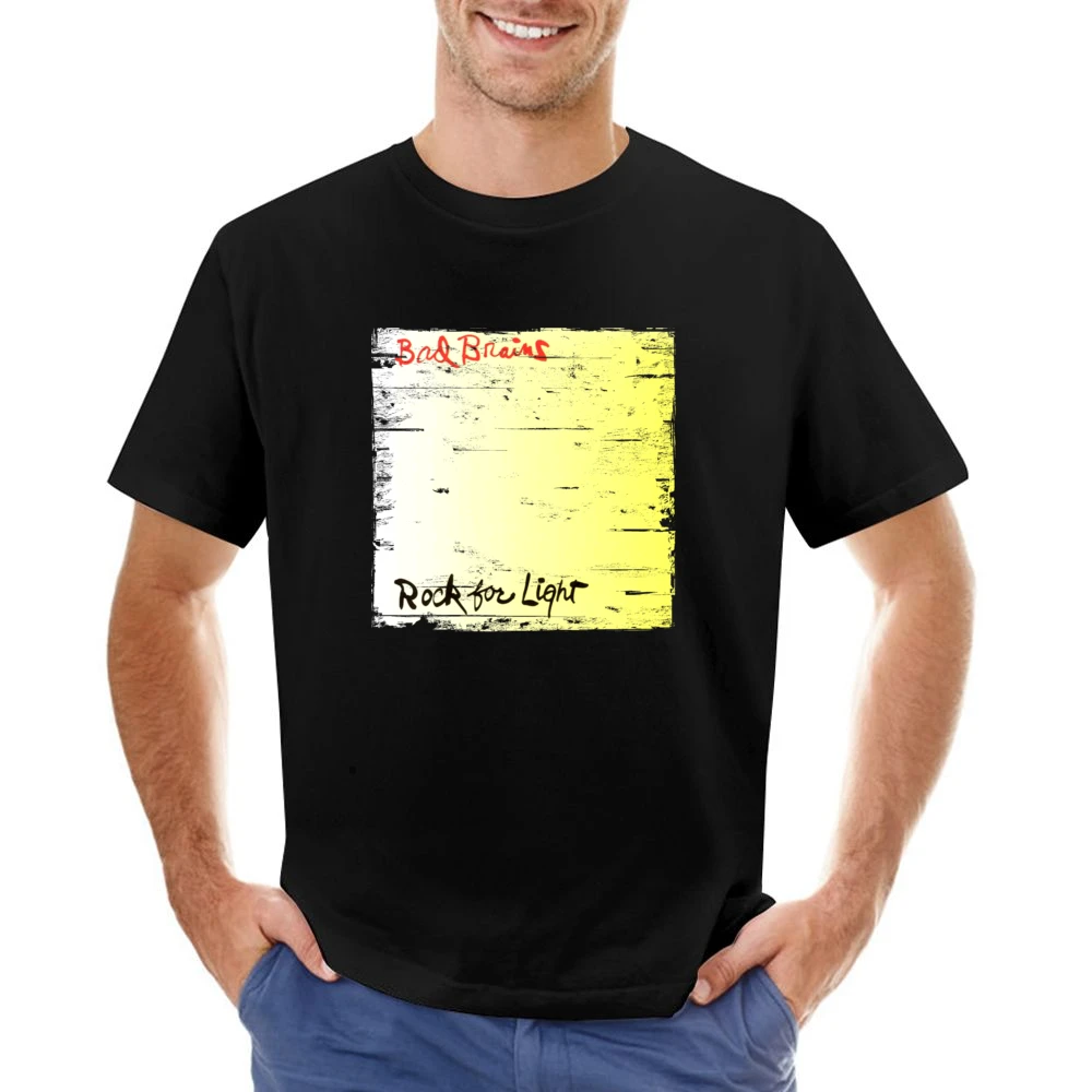 Bad Brains Rock For Light Album Cover Distressed Image Asian Size Men T-Shirt
