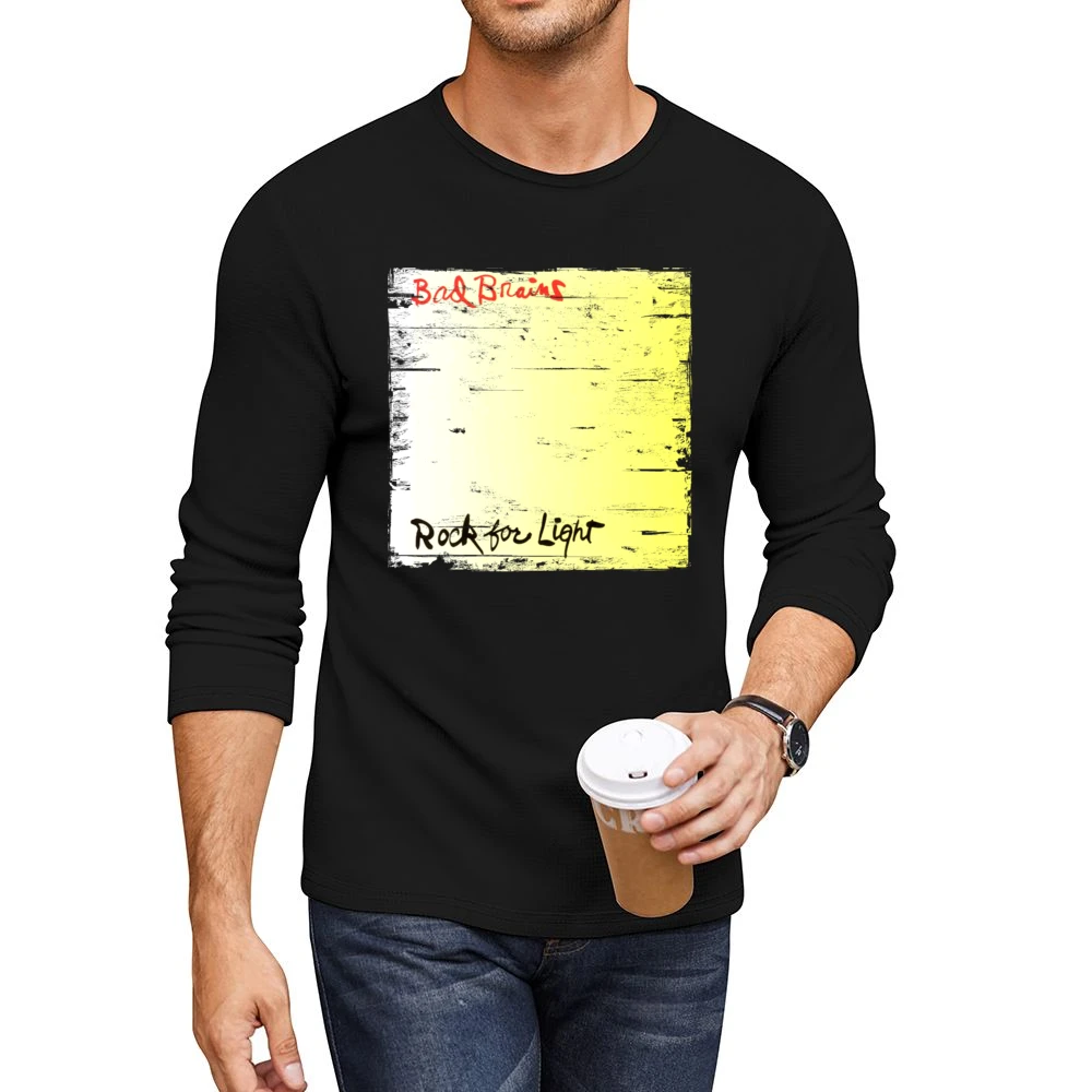 Bad Brains Rock For Light Album Cover Distressed Image Men CrewNeck Long Sleeve T-Shirt