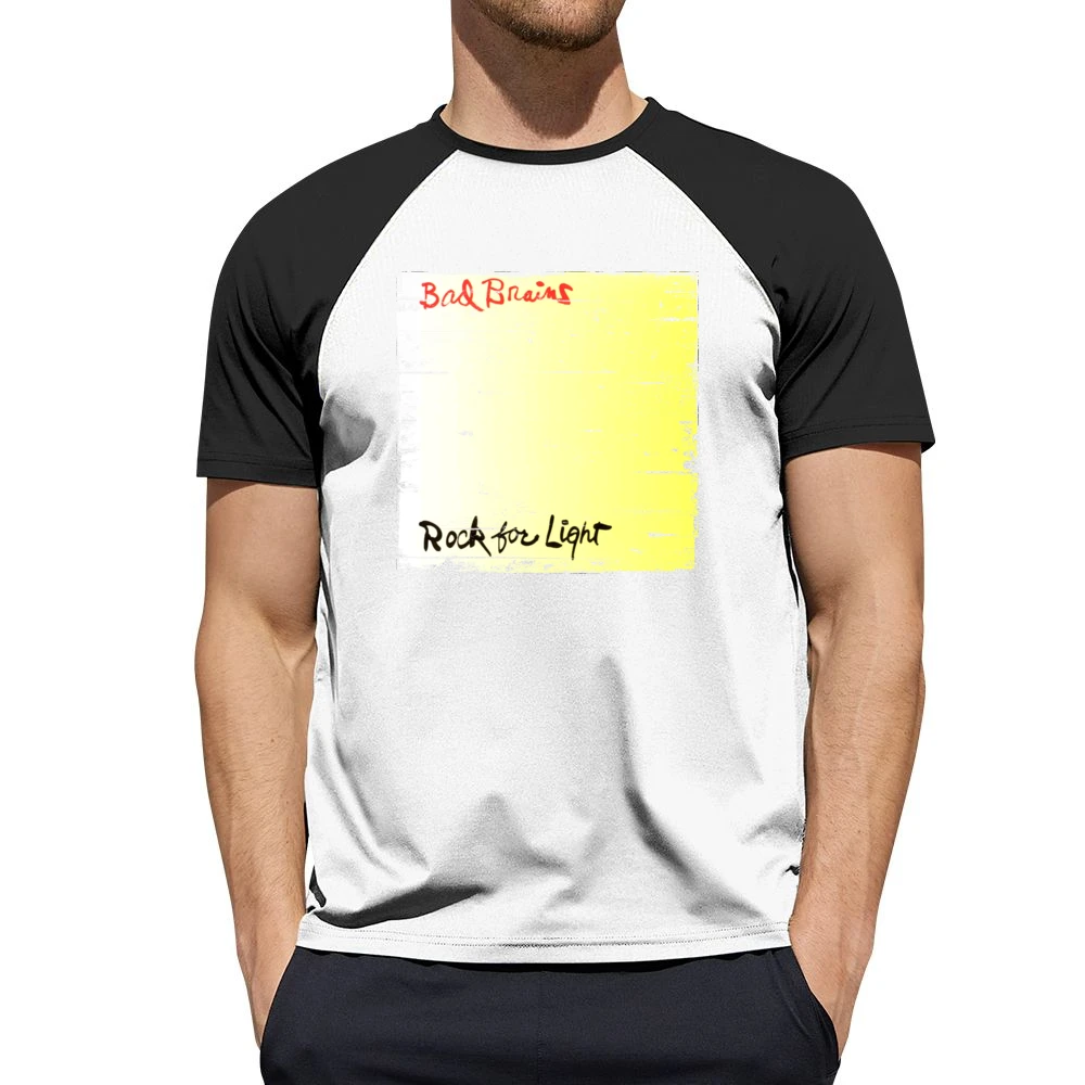 Bad Brains Rock For Light Album Cover Distressed Image Men Short Sleeve T-Shirt