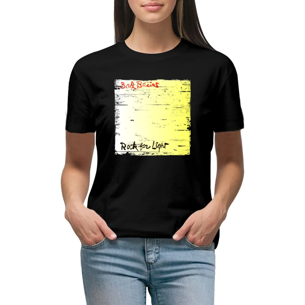 Bad Brains Rock For Light Album Cover Distressed Image Premium Women Ladies T-shirt