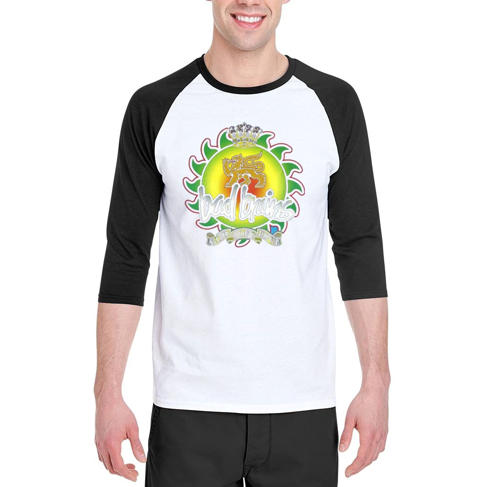 Bad Brains rock band God Of Love Men 3/4 Sleeve T-Shirt