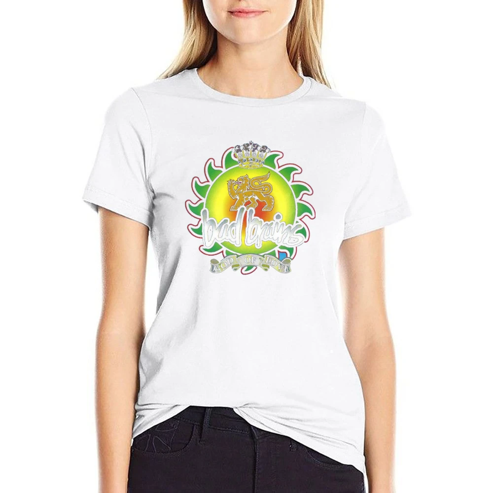 Bad Brains rock band God Of Love US Size Women Ladies T-shirt