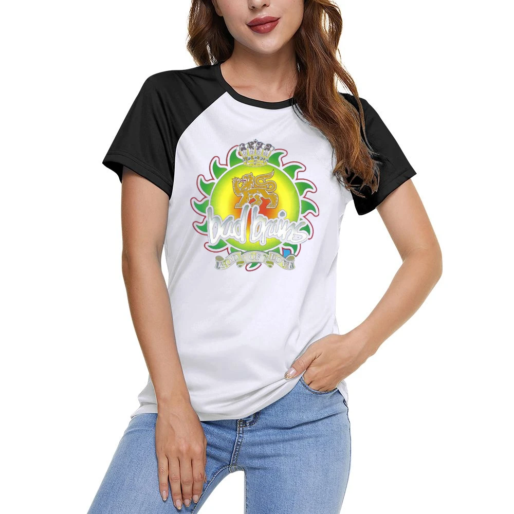 Bad Brains rock band God Of Love Women Ladies Short Sleeve T-Shirt