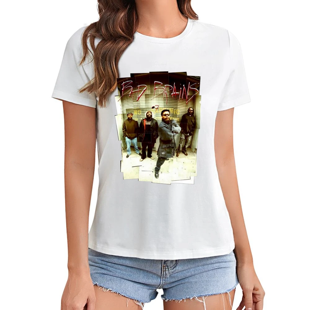 Bad Brains rock band members Asian Size Women Ladies T-shirt